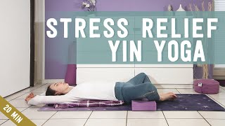 20 min Yin Yoga for Stress and Anxiety Relief - Yoga for Beginners