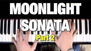 BEETHOVEN: MOONLIGHT SONATA - PIANO TUTORIAL (PART 2) | HOW TO PLAY