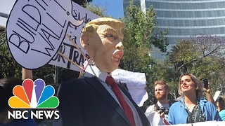 Anti-Donald Trump Rallies In Mexico Oppose Wall, Immigration Policies | NBC News