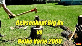 Head to Head Axe Test:  Ochsenkopf Big Ox Maul vs Helko Vario 2000 Heavy Log Splitter
