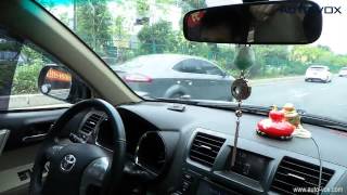 Car Parking Sensor System,Automatic Flip LCD Display Reverse Backup Radar 4 Sensors Assistance