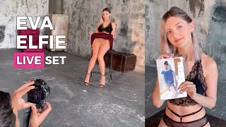 Eva Elfie Demonstrates Japanese Sheer Glossy Pantyhose - Art Nylon Magazine - LIVE STREAM