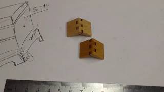 Петли для шкатулки из дерева.  Wooden hinge for boxes