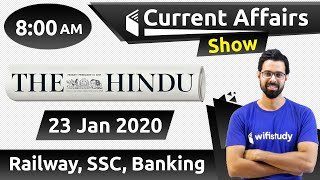 8:00 AM - Daily Current Affairs 2020 by Bhunesh Sir | 23 January 2020 | wifistudy