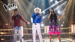 Jhon Alan, Laura Sofía y Ronald cantan La Bikina - Batallas | La Voz Kids Colombia 2018