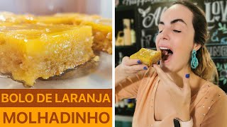 Receita de bolo de laranja encharcado (com amendoas)