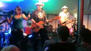 The Tequila song with Paul Young in Los Pacaminos at Swan Inn Pub gig, Milton, Derbyshire. Sept 2012