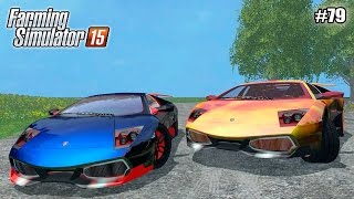 Farming Simulator 15 моды: LAMBORGHINI MURCIELAGO BLUE и FLAME (79 серия) (1080р)