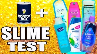 Shampoo Slime Test with head and shoulders, suave, pantene, dove, baby shampoo, garnier fructis