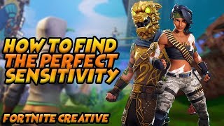 How To Find The Perfect Sensitivity! | Fortnite Creative