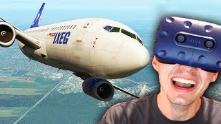 AVIÃO NA REALIDADE VIRTUAL!!! (MUITO INCRÍVEL) - X Plane 11