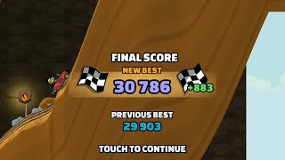 Hill Climb Racing 2 - 'Back to Basics' - 30,786 points - parts in description