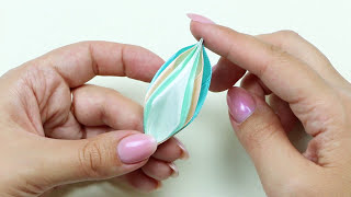 ПОДЕЛКИ ИЗ ЛЕНТ: Как сделать ОСЕННИЕ ЛИСТЬЯ и СНЕЖИНКИ / DIY NataliDoma