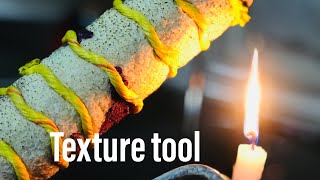 Making  texture designs tool easy .honey comb tool Asian paints