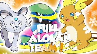 FULL ALOLAN POKEMON TEAM!! / Pokemon Brick Bronze / Roblox