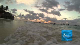 Рассвет в Плайя дель Кармен (Мексика). Sunrise in Playa del Carmen.