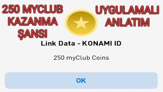 DATA TRANSFER İLE 250 MYCLUB COİNS KAZANMA ŞANSI - PES 2018 MOBİLE