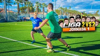 LIGA 2vs2 | JORNADA 1 | RETO FÚTBOL [Crazy Crew]