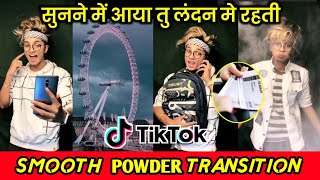 Sunne me aaya tu london tiktok new trend | Powder transition on tiktok | 100% Viral