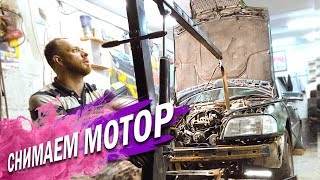 БЛОГ О МОТОРЕ №3 | Как снять двигатель Мерседес m111 /m104  или любой другой!