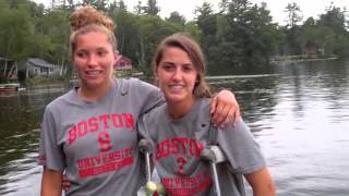 Boston University Women's Soccer Trains at Camp Merriwood