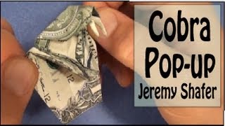 Fold an Origami $1 Cobra Pop-up Card! Designed by Jeremy Shafer