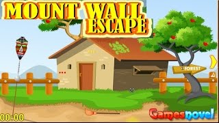 Mount Wall Escape walkthrough - GamesNovel.