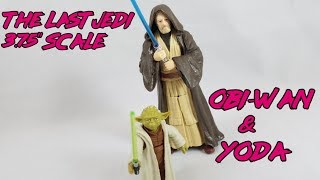 Star Wars The Last Jedi 3.75" Scale YODA & OBI-WAN KENOBI Action Figure Toy Review