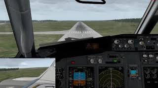X-Plane 11|Zibo 737-800|EDDV Landing+Wingview