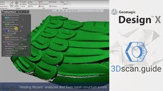 Geomagic Design X, video 1. Mesh. 3D scan processing.