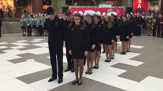 Сталинград Волгоград февраль 2018 Кадеты поют для Ветеранов