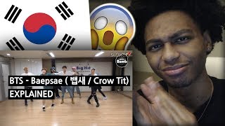 FIRST REACTION | BTS - BAEPSAE (뱁새 / Crow Tit) Explained by a Korean