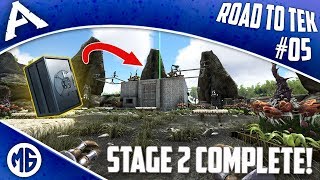 STAGE 2 BASE COMPLETE! Road to Tek Official PvP Ep 5 - Ark: Survival Evolved