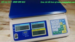 Cân tính tiền siêu thị Jadever JPA 30kg, cân điện tử tính tiền bán trái cây thịt cá giá rẻ TpHCM