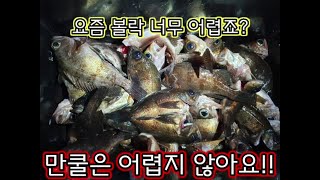 [고봉] 통영(욕지도) 선상 볼락 루어낚시!! 볼락 포인트!!  쿨러 조항!! 빠른조류 대처법!! (feat 수달)