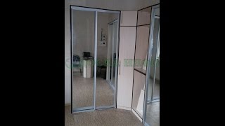 Сборка встроенного углового шкафа купе