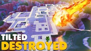 TILTED TOWERS DESTROYED by Meteor Strike In Fortnite Battle Royale!