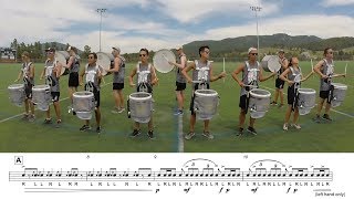 2017 Blue Knights Snares - LEARN THE MUSIC to "Concerto for Percussion and Orchestra"