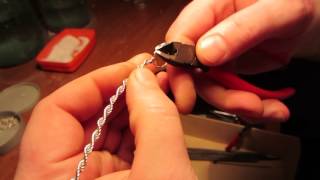 Тонкая серебреная цепочка не требующая пайки звеньев.Exclusive silver chain handmade