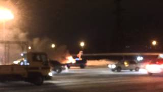 В Нижневартовске горит Freelander