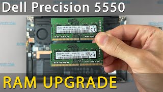 How to upgrade RAM memory Dell Precision 5550 laptop