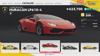 The Crew 2 - ALL 272 Cars , Bikes , Planes and Boats SHOWROOM . Air , Ground , Water Transport .