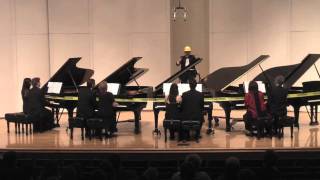 Rossini Overture to Barber of Seville (4 pianos, 16 hands)