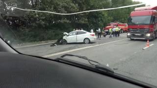 Дтп 31.07.17 трасса Рязань-Москва перекресток Рязанские сады 173 км. М5 Урал