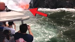 Terekam Jelas!! Para Turis Terkejut!! Tiba-tiba Di Laut Muncul Semburan Mengerikan!! Perhatikan!