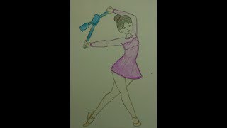 Как нарисовать гимнастку