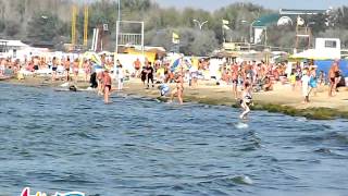Центральный пляж в Анапе 30 сентября 2012