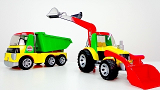 La Patrulla Canina. Unpacking tractor de juguete. Coches para niños.