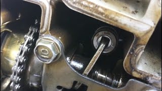 Регулировка зазора клапана Honda dio af-56