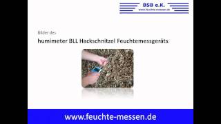 Hackschnitzel Feuchtigkeitsmessgerät humimeter BLL